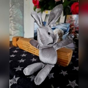 Bundle Free Mini Stuffed Rabbit - Gray